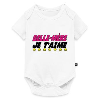 Stiefmutter, ich liebe dich - Baby Premium Kurzarmbody - Weiß - Vorne