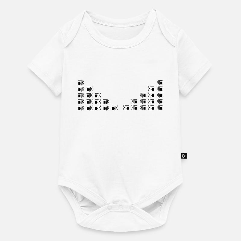 einzigartiges Muster - Baby Premium Kurzarmbody - Weiß
