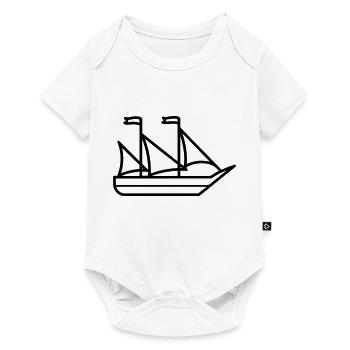 Bateau pirate - Body à manches courtes Premium Bébé - blanc - Devant