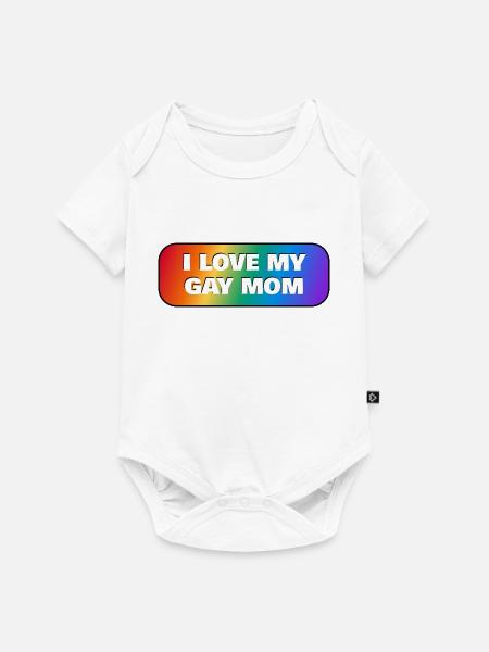 Ich liebe meine schwule Mutter - Baby Premium Kurzarmbody - Weiß