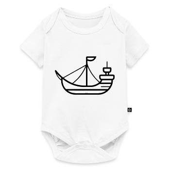 Bateau pirate - Body à manches courtes Premium Bébé - blanc - Devant