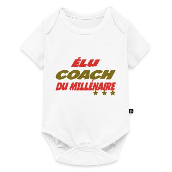 Elu COACH du millénaire - Body à manches courtes Premium Bébé - blanc - Devant