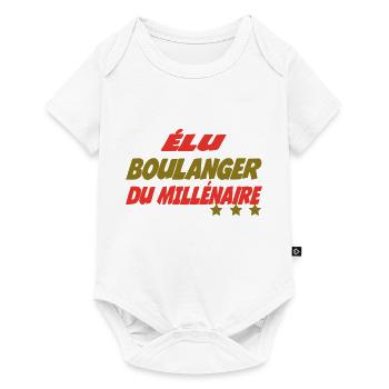 Elu BOULANGER du millénaire - Body à manches courtes Premium Bébé - blanc - Devant