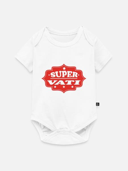 SUPER VATI - Baby Premium Kurzarmbody - Weiß