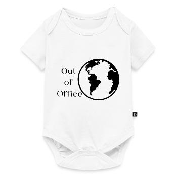 Out of office - Baby Premium Kurzarmbody - Weiß - Vorne