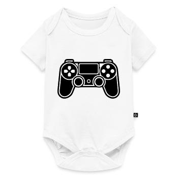 manette de jeux vidéo - Body à manches courtes Premium Bébé - blanc - Devant