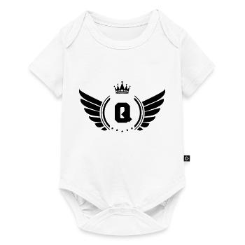 wappen Q - Baby Premium Kurzarmbody - Weiß - Vorne