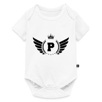 wappen P - Baby Premium Kurzarmbody - Weiß - Vorne