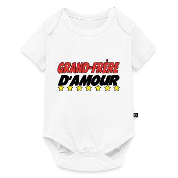 Grand Frère d'amour - Body à manches courtes Premium Bébé - blanc - Devant