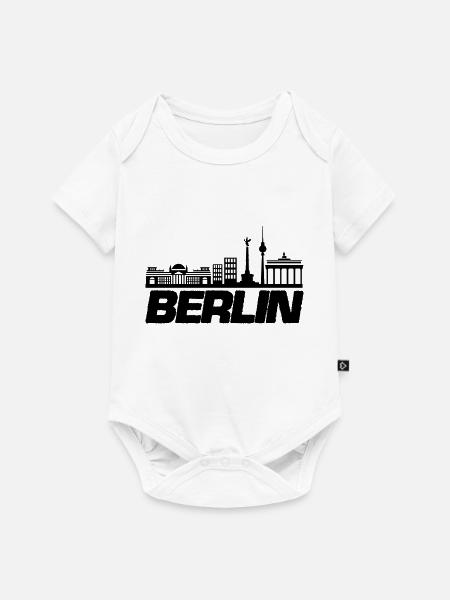 berlin skyline 1 - Baby Premium Kurzarmbody - Weiß