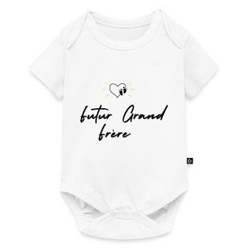 Futur grand frère - annonce futur grand frère - Body à manches courtes Premium Bébé - blanc - Devant