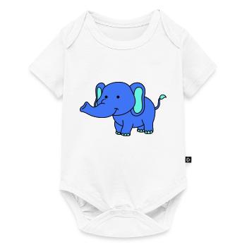 elephant - Baby Premium short-sleeve bodysuit - white - Front