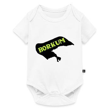 borkum insel - Baby Premium Kurzarmbody - Weiß - Vorne