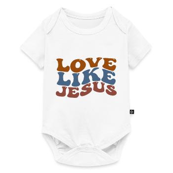 Love Like Jesus - Baby Premium Kurzarmbody - Weiß - Vorne