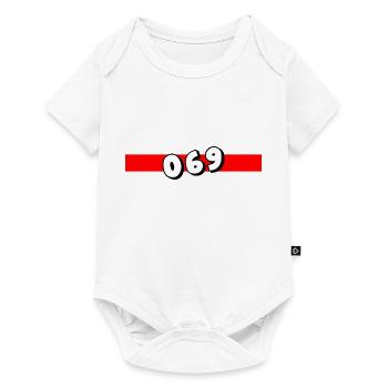 069 - Frankfurt Vorwahl - Telefon - telefonieren - Baby Premium Kurzarmbody - Weiß - Vorne
