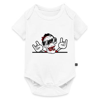 DJ Zombie Undead Horror Halloween Party Celebrations - Baby Premium short-sleeve bodysuit - white - Front