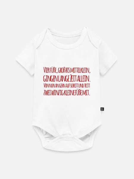 Süsse Babysprüche - Baby Premium Kurzarmbody - Weiß