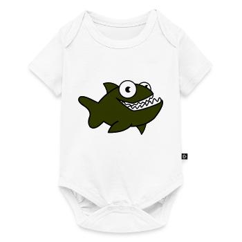 Piranha 01 - Baby Premium short-sleeve bodysuit - white - Front