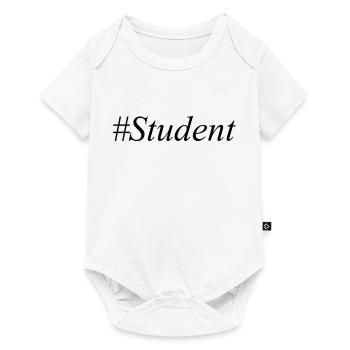 #Student Logo Black - Baby Premium short-sleeve bodysuit - white - Front