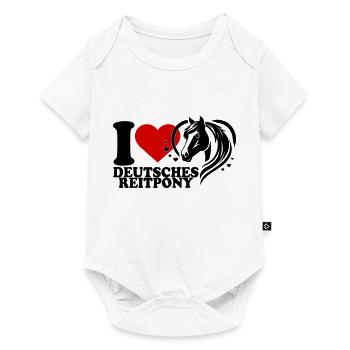 I love Horse German Riding Pony - Baby Premium short-sleeve bodysuit - white - Front