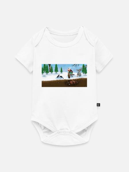 Die kleine Räubertochter - Baby Premium Kurzarmbody - Weiß