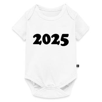 2025 - Baby Premium Kurzarmbody - Weiß - Vorne
