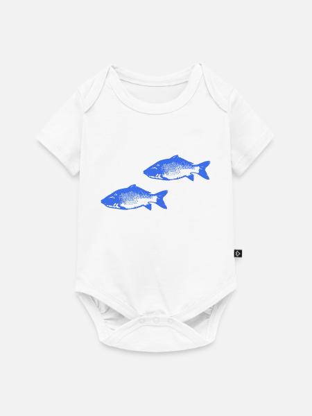 Fische - Baby Premium Kurzarmbody - Weiß