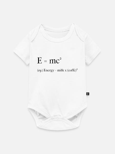 Ich brauche Kaffe. - Baby Premium Kurzarmbody - Weiß