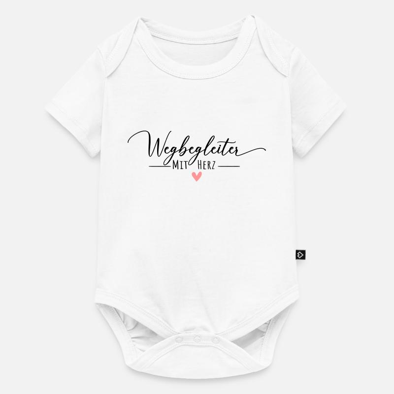 Wegbegleiter mit Herz - Baby Premium Kurzarmbody - Weiß
