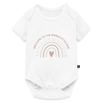 Welcome to the world little one | baby Geschenk - Baby Premium Kurzarmbody - Weiß - Vorne