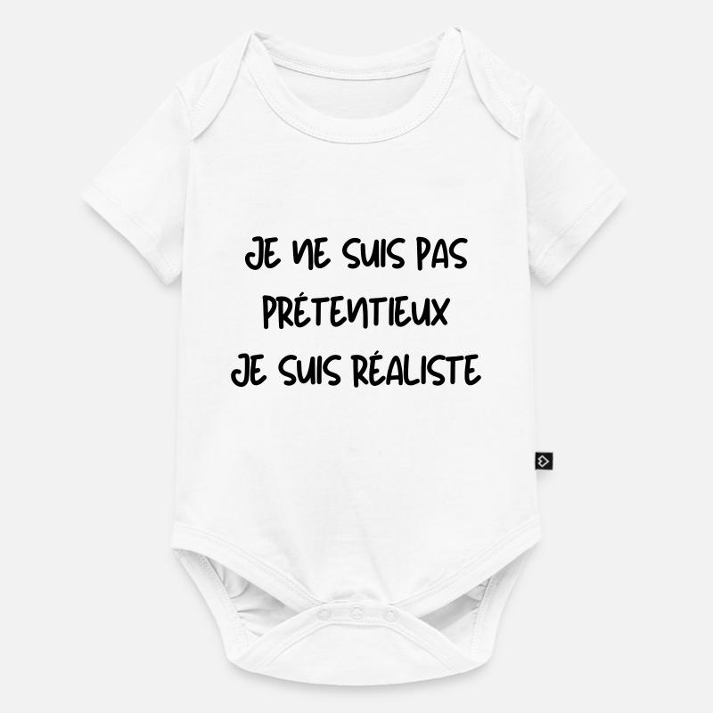 Réaliste - Body à manches courtes Premium Bébé - blanc