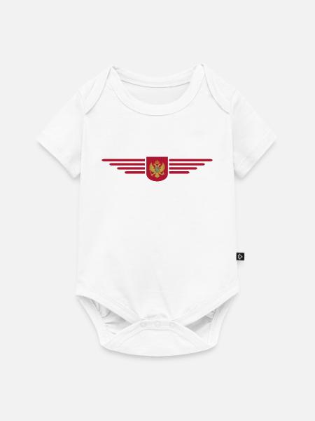 Montenegro Design – Balkan erleben - Baby Premium Kurzarmbody - Weiß