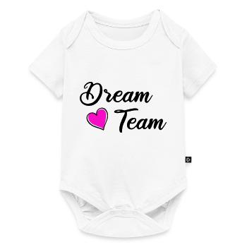 dream team - Baby Premium Kurzarmbody - Weiß - Vorne