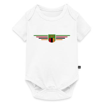 T-shirt Zambie pour les fans d’Afrique - Body à manches courtes Premium Bébé - blanc - Devant