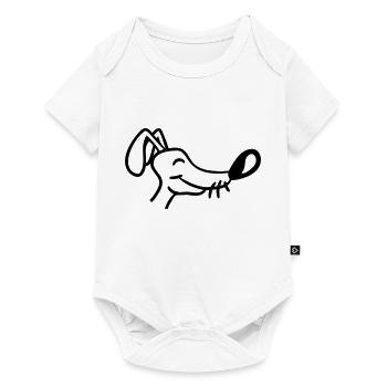 Dog Face Small Happy Puppy Pet - Baby Premium short-sleeve bodysuit - white - Front