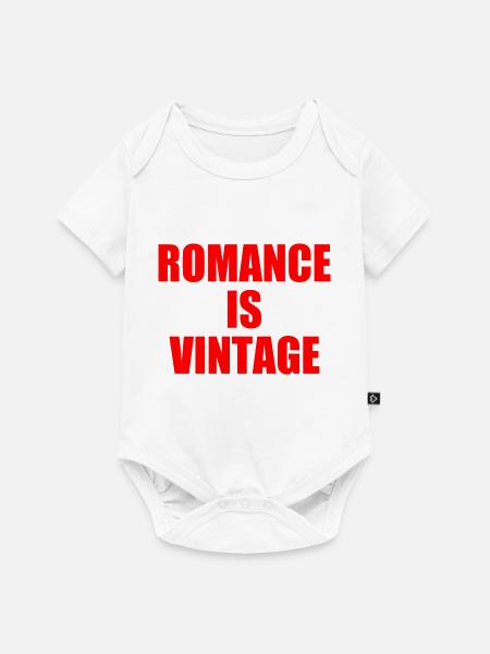 romance is vintage - Baby Premium Kurzarmbody - Weiß