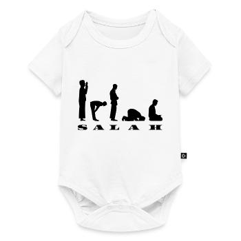 Salah Prayer Silhouette Design - Baby Premium short-sleeve bodysuit - white - Front