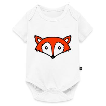 Renard Renard roux Animal sauvage Intelligent Habitants de la forêt - Body à manches courtes Premium Bébé - blanc - Devant