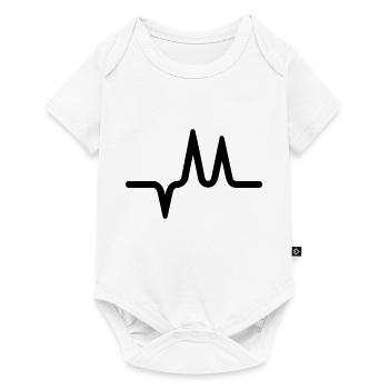 Puls, Herzschlag - Baby Premium Kurzarmbody - Weiß - Vorne