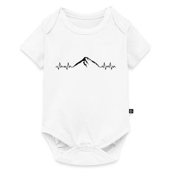climbing mountains ECG - Baby Premium short-sleeve bodysuit - white - Front