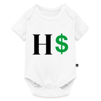 Letter h dollar - Baby Premium short-sleeve bodysuit - white - Front