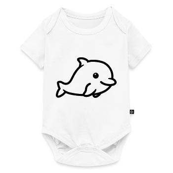 dolphin - Baby Premium short-sleeve bodysuit - white - Front