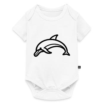 dolphin - Baby Premium short-sleeve bodysuit - white - Front