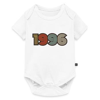 1996 rétro vintage - Body à manches courtes Premium Bébé - blanc - Devant