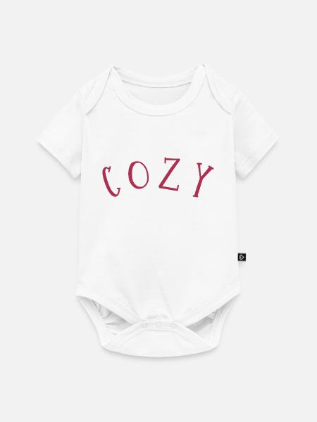 cozy - Baby Premium Kurzarmbody - Weiß