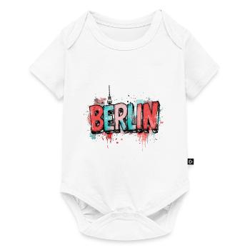 Berlin Graffiti Font Street Art Urban Style - Baby Premium short-sleeve bodysuit - white - Front