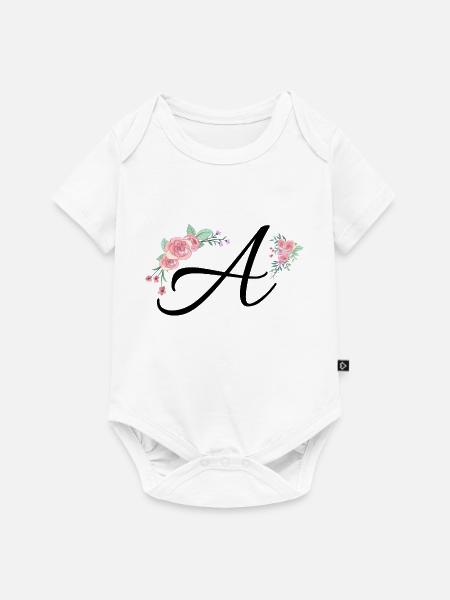 Brief an Blumen - Baby Premium Kurzarmbody - Weiß