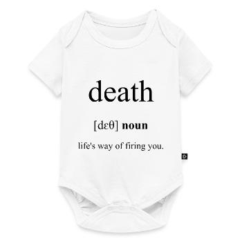 Death | Tod Definition Dictionary - Baby Premium Kurzarmbody - Weiß - Vorne