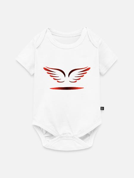 ENGELSFLÜGEL - Baby Premium Kurzarmbody - Weiß