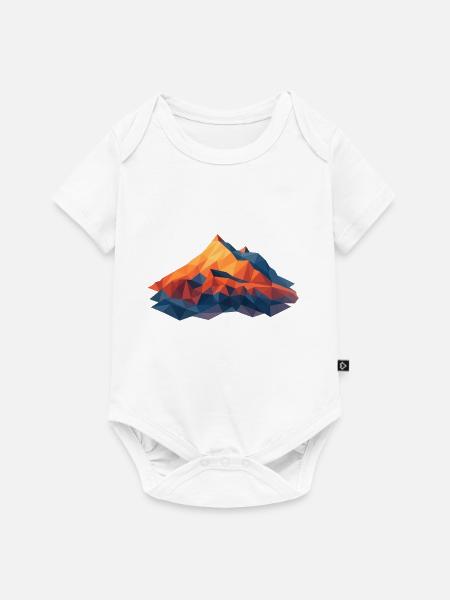 Weisshorn VS 4505m LowPoly - Baby Premium Kurzarmbody - Weiß